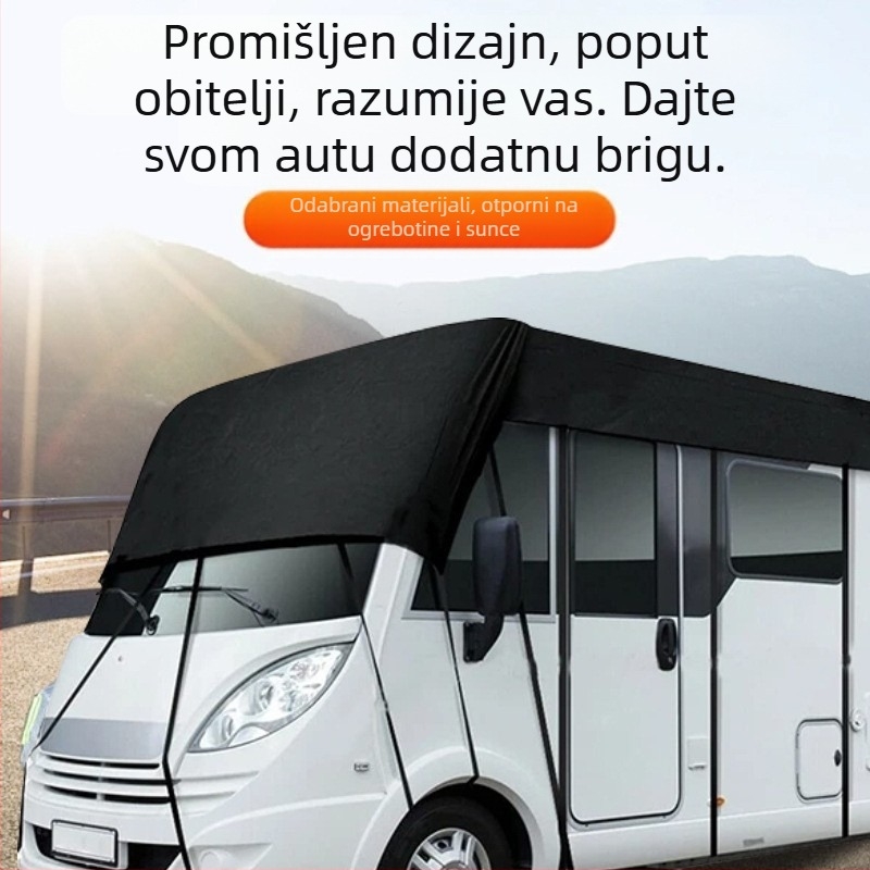 Rv Cover 210D Camping Style RV cerada zaštitna navlaka za automobil vodootporna i otporna na prašinu Oxford tkanina za zaštitu od sunca preko granice