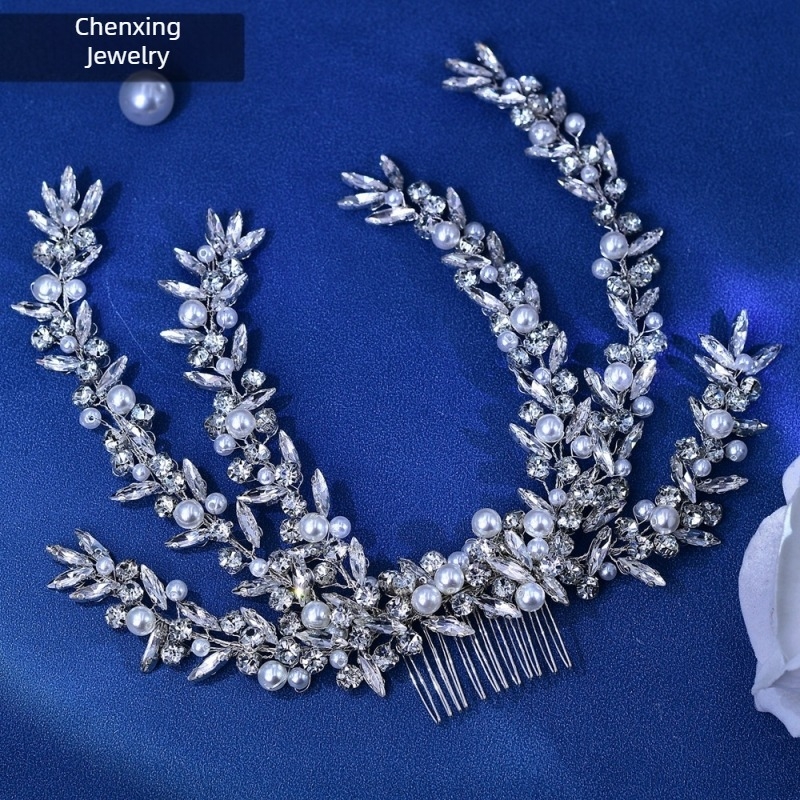 Star CX530 Bride Rhinestone Jednostavni lagani luksuzni češalj za kosu Vjenčana frizura Studio pokrivala za glavu Elegantni dodaci za kosu