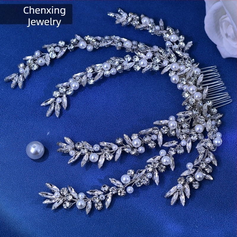 Star CX530 Bride Rhinestone Jednostavni lagani luksuzni češalj za kosu Vjenčana frizura Studio pokrivala za glavu Elegantni dodaci za kosu