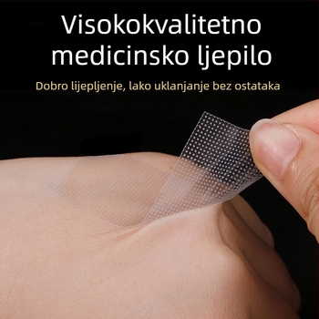 Medicinska PE prozirna traka, prozračna i ručno kidajuća, medicinska hipoalergena, 3 m duga, visokoviskozna flaster, hipoalergena traka osjetljiva na pritisak u roli