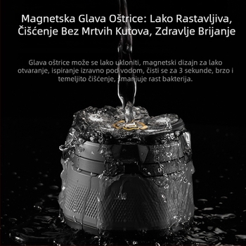 2025 Bald Head Artifact Six-Blade Shaving Special Muški aparat za brijanje velike snage za samostalno brijanje ćelave kose