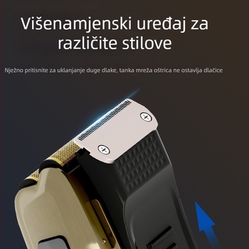 Scttomon Retro recipročni električni brijač s dvostrukim nožem, mreža za izbjeljivanje, brijanje, punjiva periva podloga