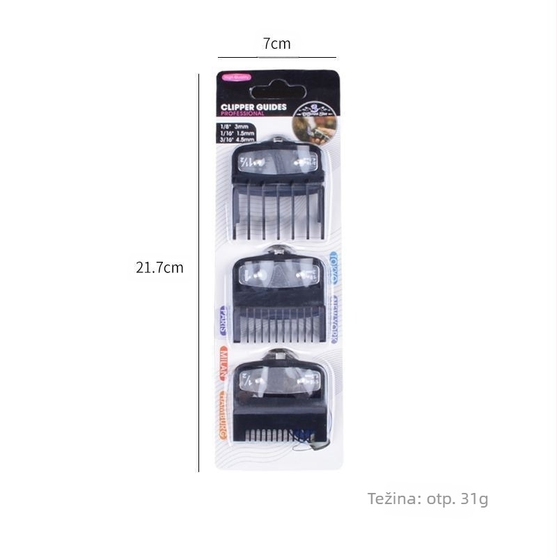 Black Limit češalj set električnih šišača češalj frizerski salon brijačnica frizerski alati pozicioniranje češlja frizerski pribor