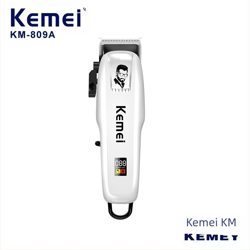 Kemei električne mašinice za šišanje KM-PG809AUSB, snažne, brzopunjajuće, s podesivim LCD digitalnim zaslonom, profesionalne mašinice za šišanje kose