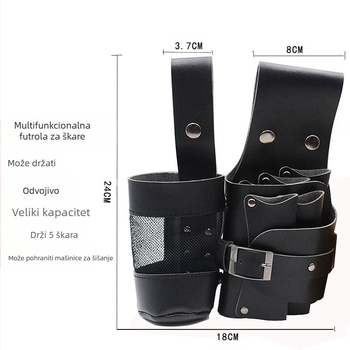 Frizerske škare, torba za pojas, višenamjenski set škara, stilist za kosu, električni stroj za šišanje, torba za rame, torba za škare za kućne ljubimce