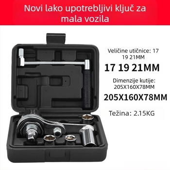 Ključ za uštedu rada u automobilu, demontaža guma, nasadni ključ za povećanje sile, alati za demontažu i popravak vijaka u automobilu, izdržljiv i snažan