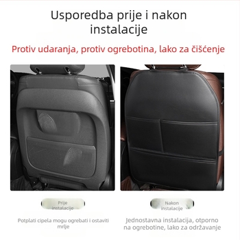 Zaštitna podloga za naslon autosjedalice protiv udaraca, stražnja zaštitna podloga protiv habanja, univerzalna zaštitna podloga za naslon stražnjeg sjedala za dijete u automobilu