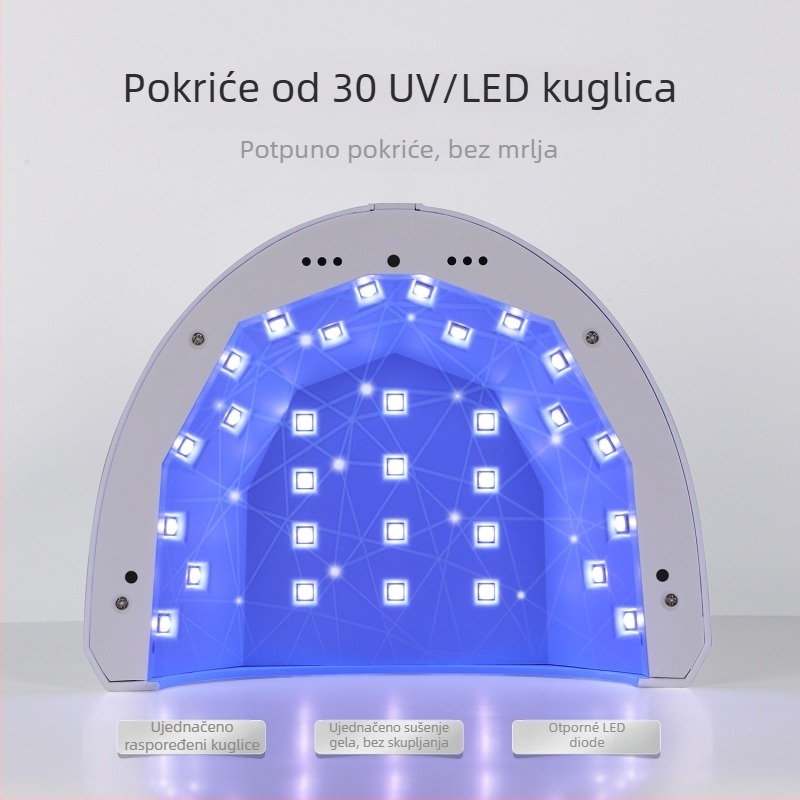 gaoy Goya LED lampa za nokte, aparat za fototerapiju, kućanski alat za lakiranje noktiju, velike snage, 5 sekundi brzosušeća lampa za pečenje, profesionalna