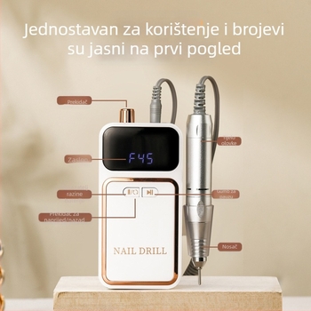 Novi proizvod 602 Punjiva lakirka za nokte 0-45000 okretaja u minuti Prijenosna alatka za skidanje manikure