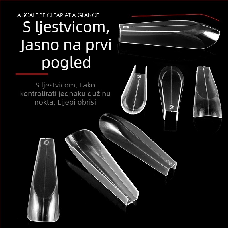 Nail Art Crystal Armor #36 Extension Armor Fast Phototherapy Više veličina u kutiji s mjerilom