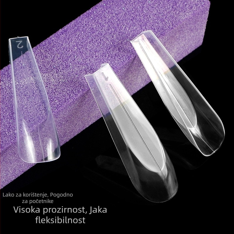 Nail Art Crystal Armor #36 Extension Armor Fast Phototherapy Više veličina u kutiji s mjerilom