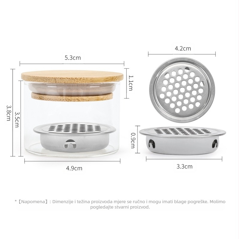 Olovka za pranje noktiju od zadebljanog stakla, kristalna šalica, mrežasti filter od nehrđajućeg čelika, alat za čišćenje šalica s četkicom za fototerapiju na veliko