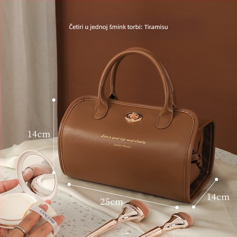 Kozmetička torba, nišni dizajn, veliki kapacitet, lagana luksuzna pohrana, napredna torba za pranje, torba za pohranu za žene, prekogranična serija