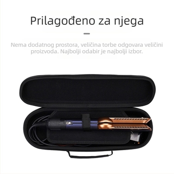 Dyson Airstraitht10 pegla za kosu, kozmetička torbica, prijenosna pegla za kosu Dyson, otporna na opadanje i pritisak, s patentnim zatvaračem