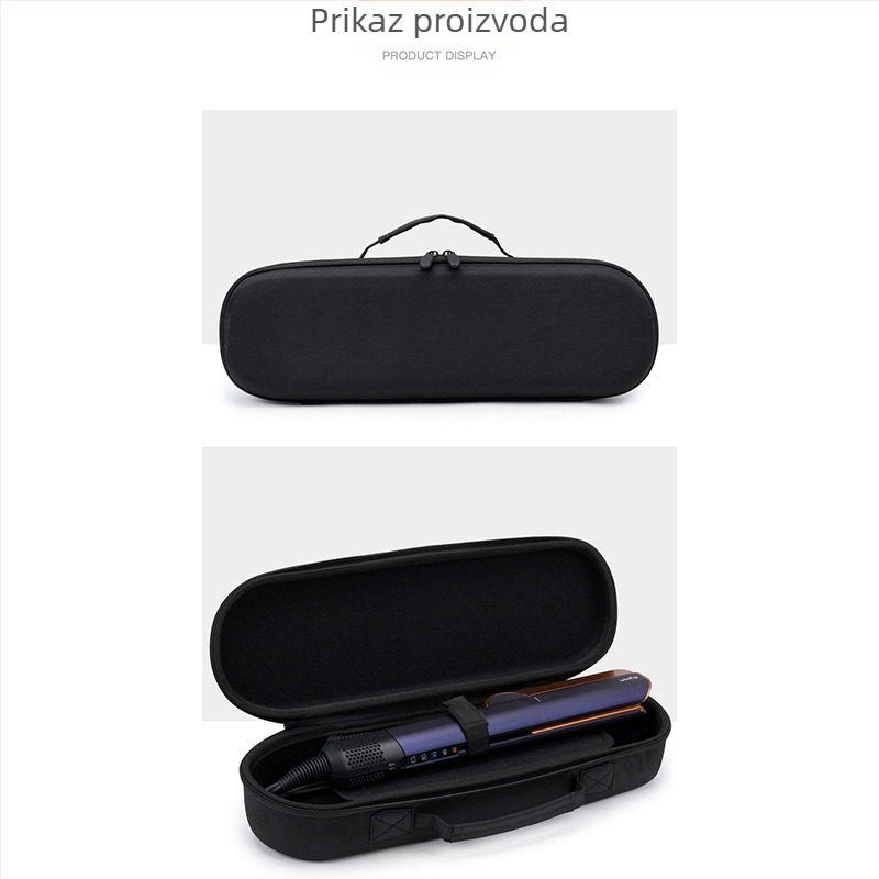 Dyson Airstraitht10 pegla za kosu, kozmetička torbica, prijenosna pegla za kosu Dyson, otporna na opadanje i pritisak, s patentnim zatvaračem