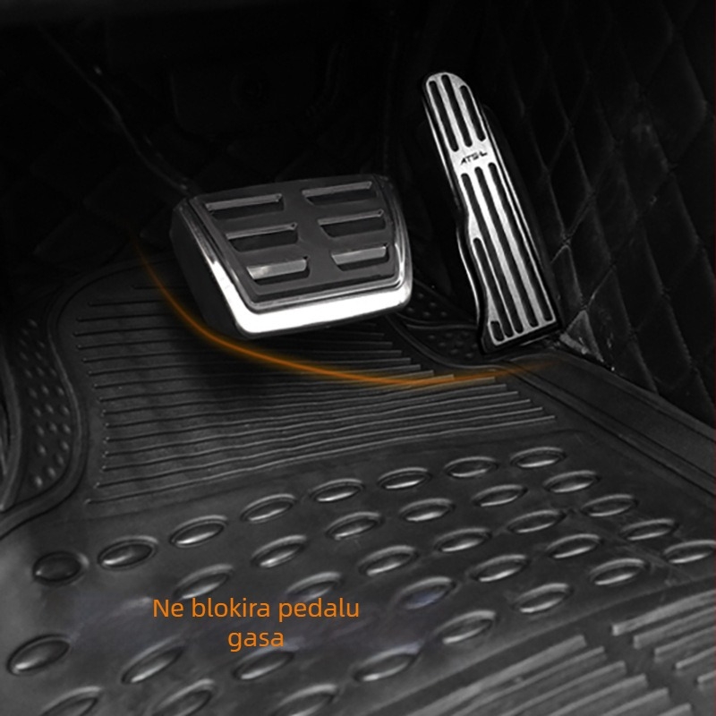 Crossborder auto prostirka za stopala, vodootporna, neklizajuća, zadebljana PVC prostirka za pod automobila, set od 4 dijela, univerzalna TPE prostirka za stopala za četiri godišnja doba