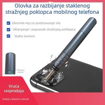 Dijamantna olovka za stražnju masku mobitela s razbijačem okvira, pogodna za pjeskarenje stakla stražnje kamere mobitela.