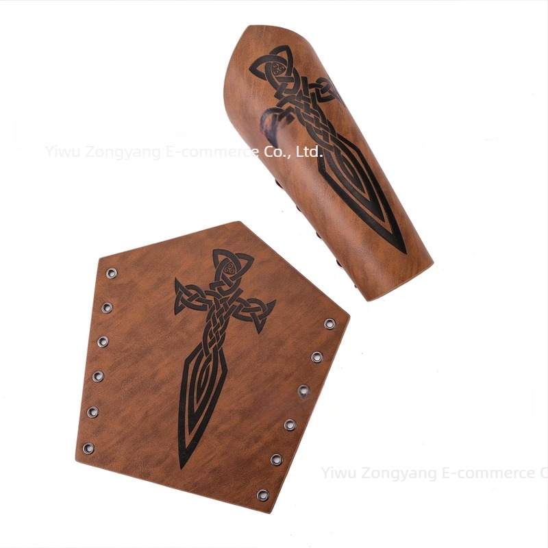 Prekogranični srednjovjekovni muški kožni narukvica za ruke, retro punk, karnevalski kostim, dodaci za cosplay kostime, štitnik za ruku