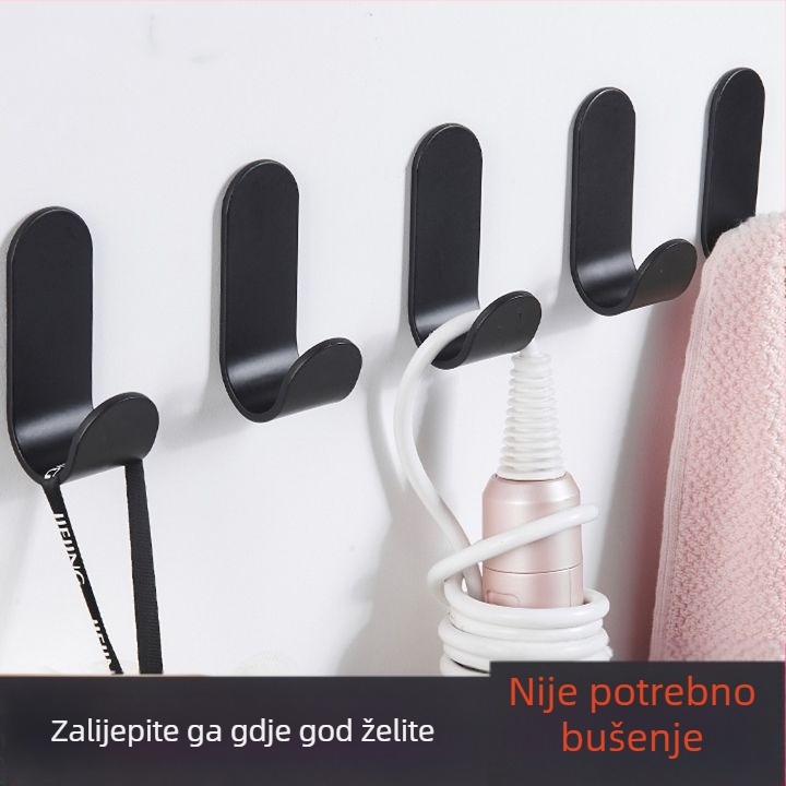 Kuka za vješalicu za odjeću, Kuka za odjeću bez bušenja iza vrata, Kuka za vješalicu za kupaonicu s ljepilom, Držač za slušalice