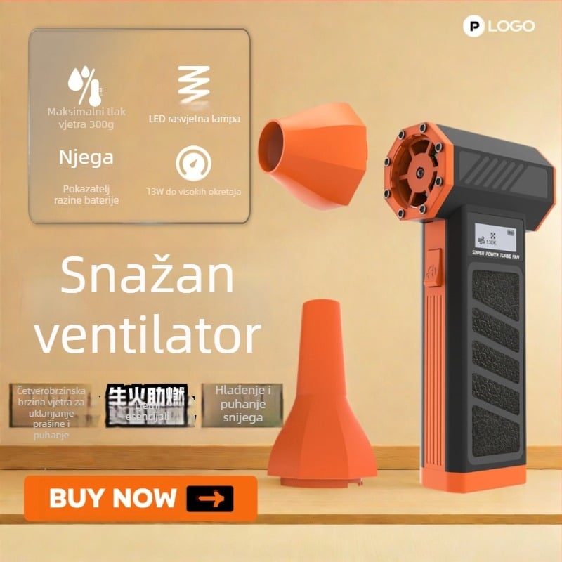 Prekogranični novi proizvod 130000 okretaja Super Wind velike brzine turboventilatorski vanjski prijenosni ručni ventilator bez četkica