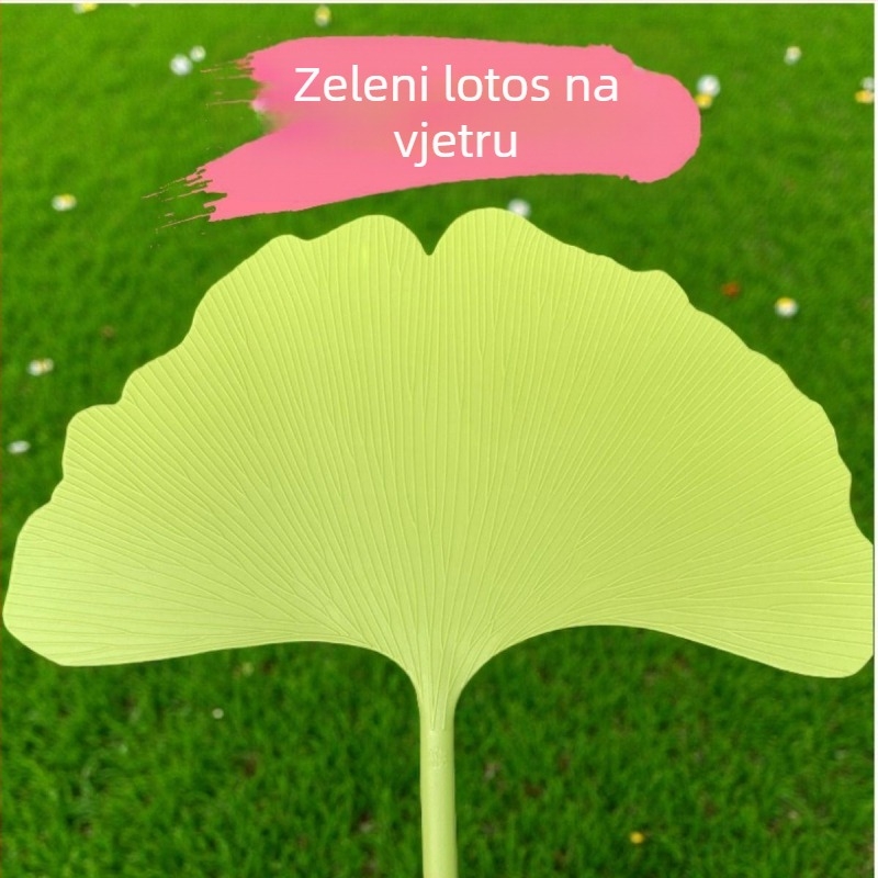 Ventilator, izdržljiv i lijep plastični ventilator ljeti, neophodan za studente ljeti, okrugli ventilator umjetničkog stila, ventilator od listova ginka, svjež