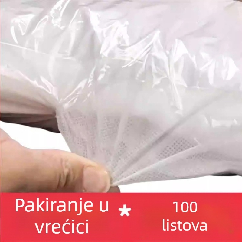 [100 listova] Maska za garderobu za jednokratnu upotrebu od netkanog materijala za trgovinu odjećom, prozračna maska, navlaka za ručnik