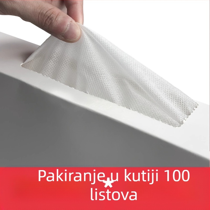 [100 listova] Maska za garderobu za jednokratnu upotrebu od netkanog materijala za trgovinu odjećom, prozračna maska, navlaka za ručnik