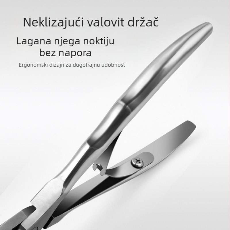 Kliješta Cross-Border Eagle-Beak s valovitom drškom, kliješta od nehrđajućeg čelika s ravnim utorima za nokte, kliješta Eagle-Beak, kliješta za zanoktice, kliješta za uklanjanje svrdla, set za manikuru