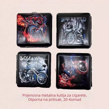 Kutija za cigarete 20 komada, otporna na pritisak i vlagu, kreativno novo lasersko graviranje, oglašavanje, muški pokloni velikog kapaciteta, veleprodaja tvornice