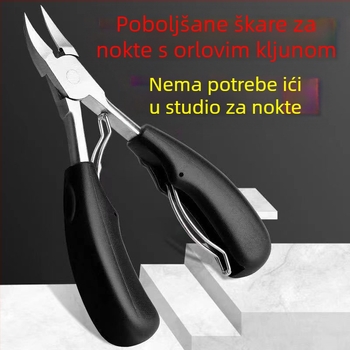Kliješta s orlovim kljunom za mrtvu kožu, posebna kosa usta za urasle nokte na nogama, škare za debele nokte na nogama, nož za pedikuru, rezači zanoktica s bodljikavim vrhom