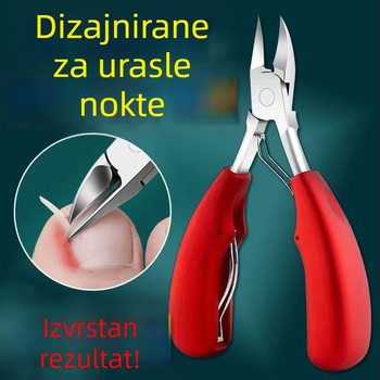 Kliješta s orlovim kljunom za mrtvu kožu, posebna kosa usta za urasle nokte na nogama, škare za debele nokte na nogama, nož za pedikuru, rezači zanoktica s bodljikavim vrhom