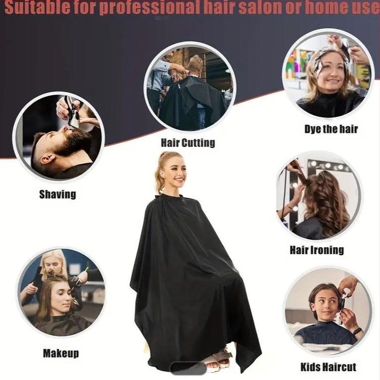 Izvorni proizvođači podržavaju tisak vanjske trgovine poliester taft antistatička brijačnica krpa za šišanje kose frizerski salon posebna