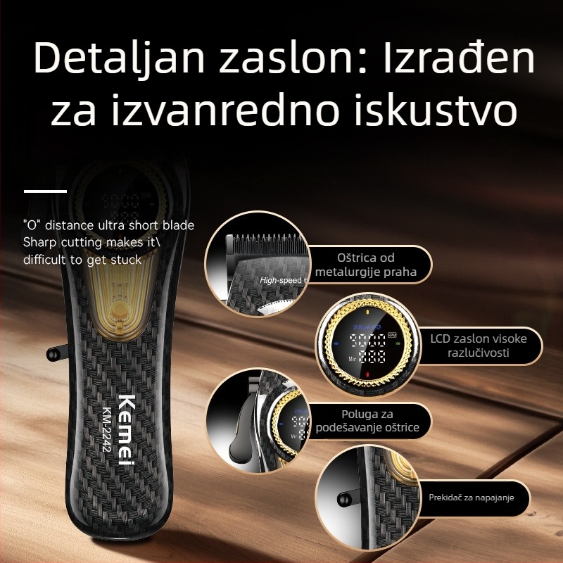 KEMEI KM-2242 električni šišač za kosu frizerski salon šišač za kosu brijanje šišač za kosu