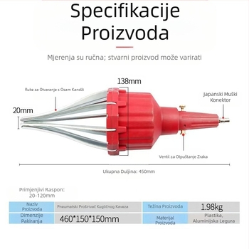 Alat za zamjenu poklopca za prašinu kuglaste kugle, pneumatski alat bez rastavljanja, skidanje poklopca poluosovine, specijalni alat za ugradnju i demontažu automobila