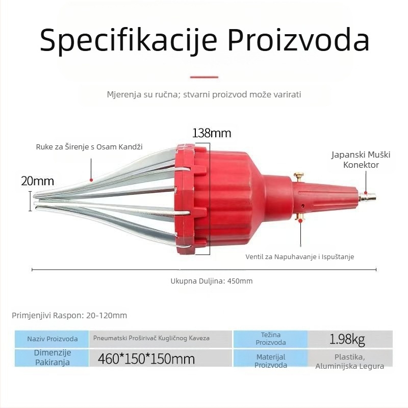 Alat za zamjenu poklopca za prašinu kuglaste kugle, pneumatski alat bez rastavljanja, skidanje poklopca poluosovine, specijalni alat za ugradnju i demontažu automobila
