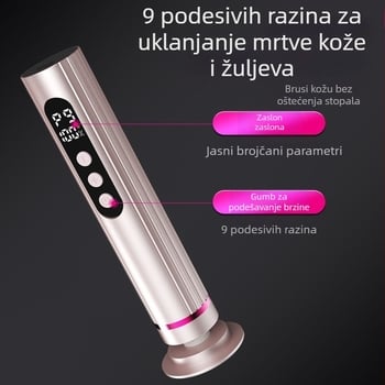 Električna pedikura, novi dva u jednom digitalni zaslon, nega, piling, brusilica za stopala, alat za brušenje stopala, električni trimer za stopala