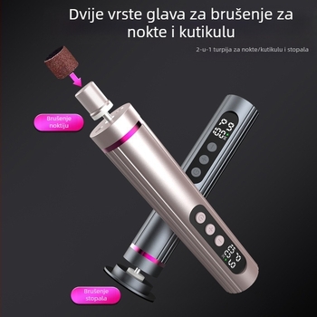 Električna pedikura, novi dva u jednom digitalni zaslon, nega, piling, brusilica za stopala, alat za brušenje stopala, električni trimer za stopala