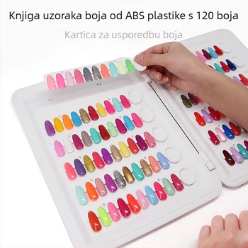 Knjiga s bojama za nokte Odvojiva ploča za izlaganje ploča za nokte za izlaganje knjiga s bojama za nokte Zamjena za ljepilo za lak za nokte Prijenosna
