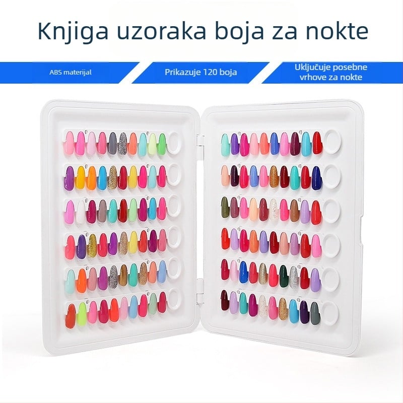 Knjiga s bojama za nokte Odvojiva ploča za izlaganje ploča za nokte za izlaganje knjiga s bojama za nokte Zamjena za ljepilo za lak za nokte Prijenosna