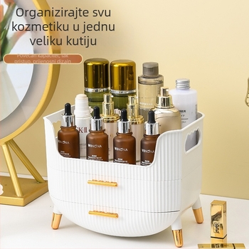 Kutija za pohranu kozmetike, Pristupačna luksuzna i vrhunska kutija za pohranu toaletnog stolića, Proizvodi za njegu kože, Maska za ruž za usne, Stalak za završnu obradu otporan na prašinu