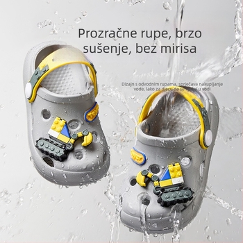 Dječje papuče Excavator za dječake, ljeto 2025., dječje cipele za plažu Baotou, neklizajuće cipele za unutarnju upotrebu