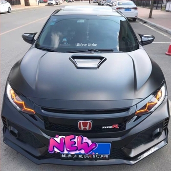 Pogodno za Civic modifikaciju Ukras za izlaz zraka nape TR model Pasta za ukras za ulaz zraka nape