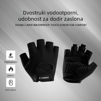 Sportske rukavice s pola prsta za muškarce i žene za ljeto, prozračne, neklizajuće, protiv žuljeva, za biciklizam i trčanje, otporne na habanje, fitness rukavice koje apsorbiraju udarce
