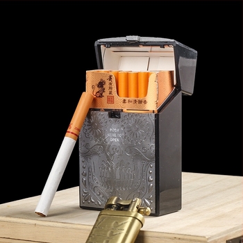 Plastična kutija za cigarete s motivom lubanje breskve, grubo pakiranje od 20 cigareta za muškarce, kreativna personalizirana kutija za pohranu otporna na pritisak, prijenosna kutija za cigarete