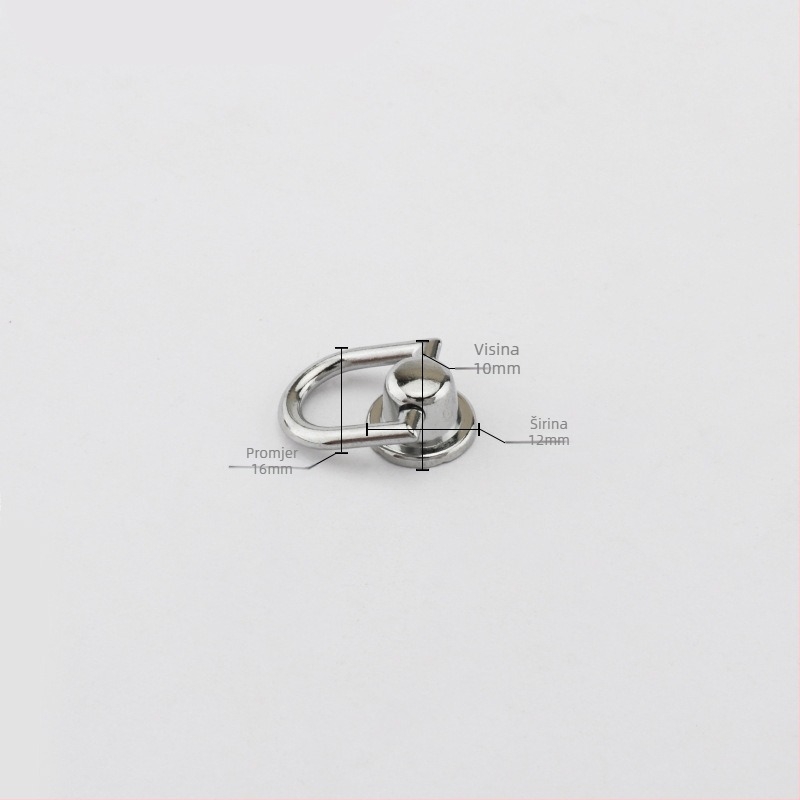 Tvornica Izravna prodaja Legura Viseća kopča za uši Prtljažnik Pribor Torba Metalni viseći prsten Kopča za torbu Mini fiksna kopča