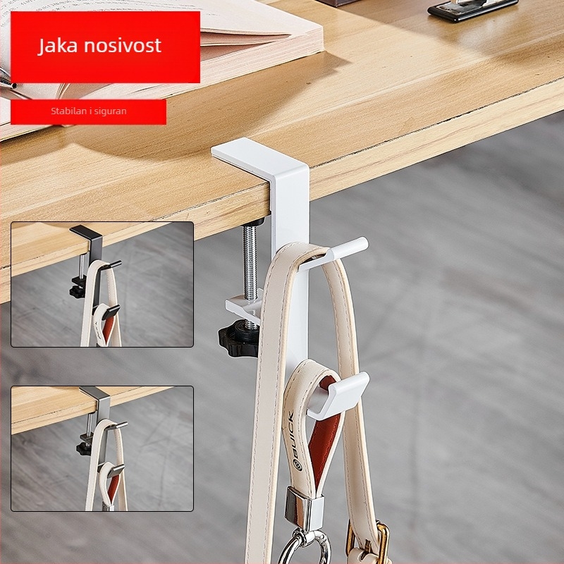 Veleprodajne kuke za ruksake za studentske stolove na zalihi, bočne viseće torbe, bez ljepila, odvojive, jedna kuka za mobilni stol