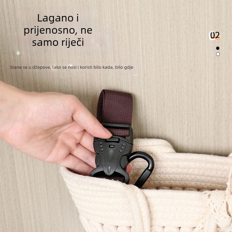 Ruksak za pojas, kopča za brzo vješanje, kopča za vanjsku bocu s vodom, putna planinarska vješalica, kuka za vješanje posude za mineralnu vodu, vrpca za bocu s mineralnom vodom, kopča za vodu