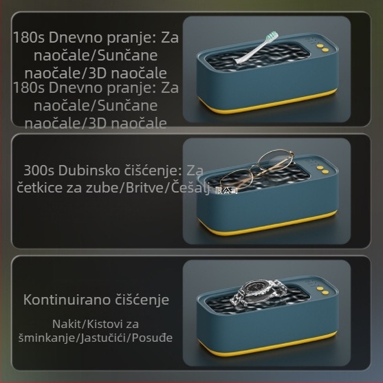 Ultrazvučni stroj za čišćenje za kućni ured, Sat s tajmerom za nakit, Stroj za čišćenje četkica za zube, Mehanički tip, Ostalo