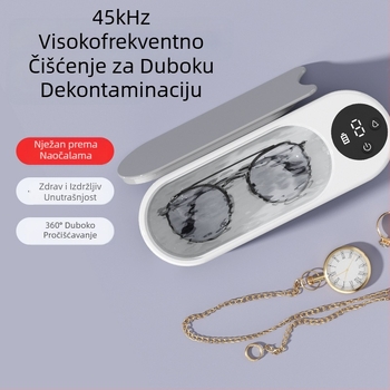 Ultrazvučni stroj za čišćenje naočala, kutija za čišćenje kućanstva, mali sat, nakit, kontaktne leće, aparatić za zube, automatsko sterilizacijsko sredstvo za čišćenje