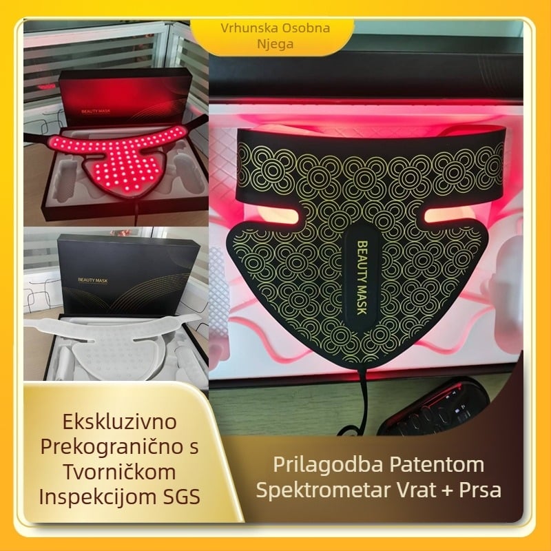 Uređaj za uljepšavanje vrata s velikim nizom crvenog svjetla za njegu kože, fotonsko pomlađivanje, instrument za uljepšavanje s crvenim i plavim svjetlom za izbjeljivanje vrata, uređaj protiv starenja